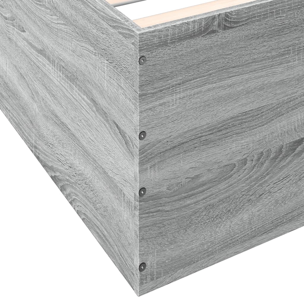 vidaXL Πλαίσιο Κρεβατιού Γκρι Sonoma 160x200 εκ. Επεξεργασμένο Ξύλο