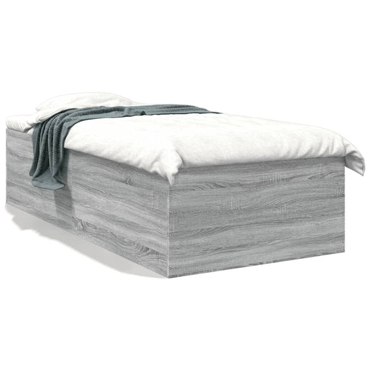 vidaXL Πλαίσιο Κρεβατιού Γκρι Sonoma 100x200 εκ. Επεξεργασμένο Ξύλο