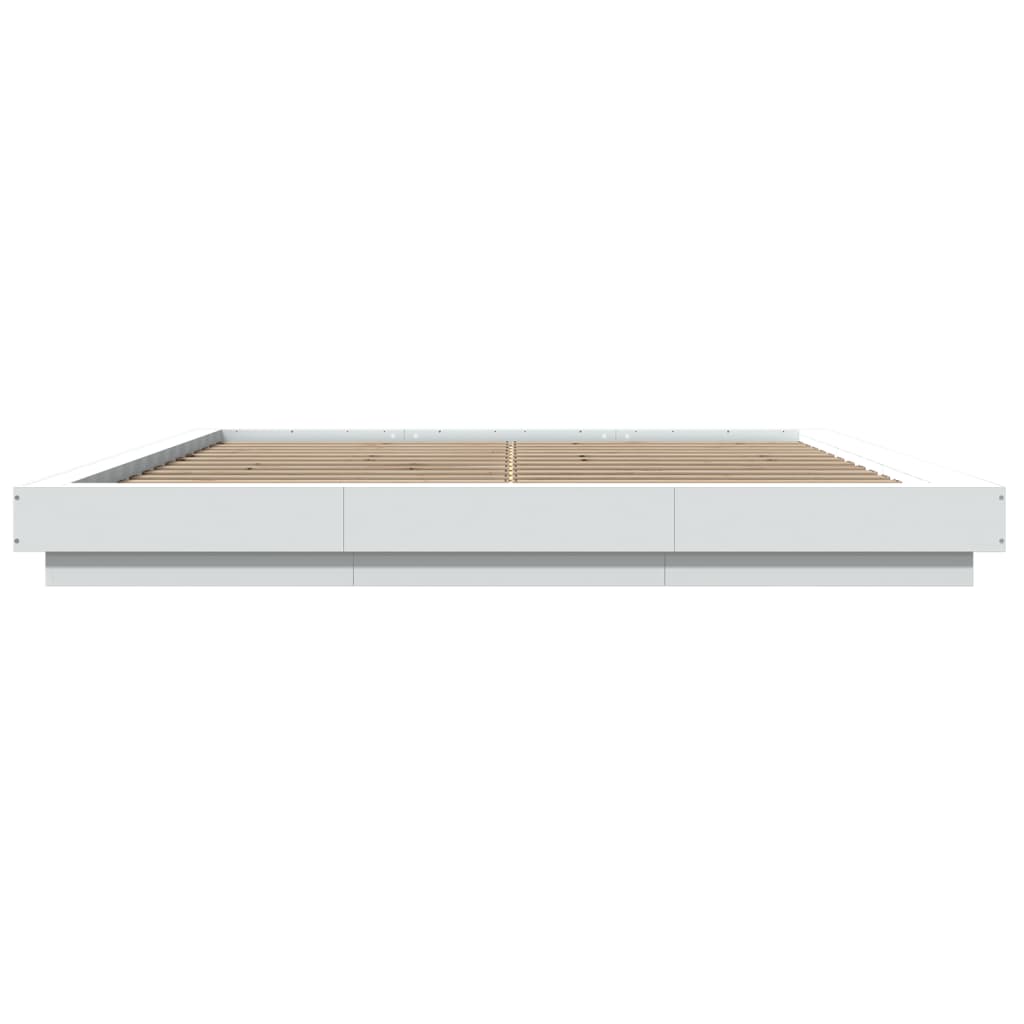 vidaXL Πλαίσιο Κρεβατιού Λευκό 180 x 200 εκ. Επεξεργ. Ξύλο