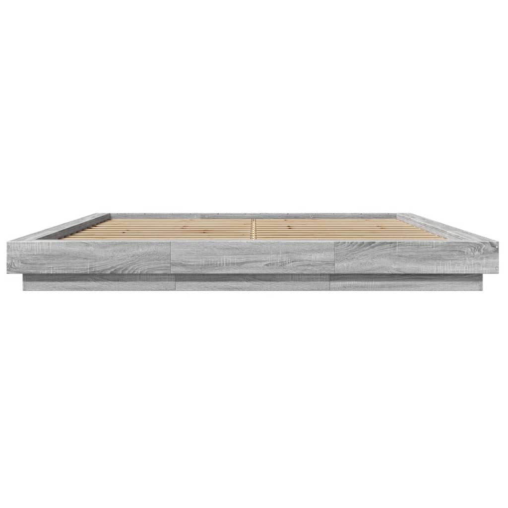 vidaXL Πλαίσιο Κρεβατιού Γκρι Sonoma 180x200 εκ. Επεξεργασμένο Ξύλο
