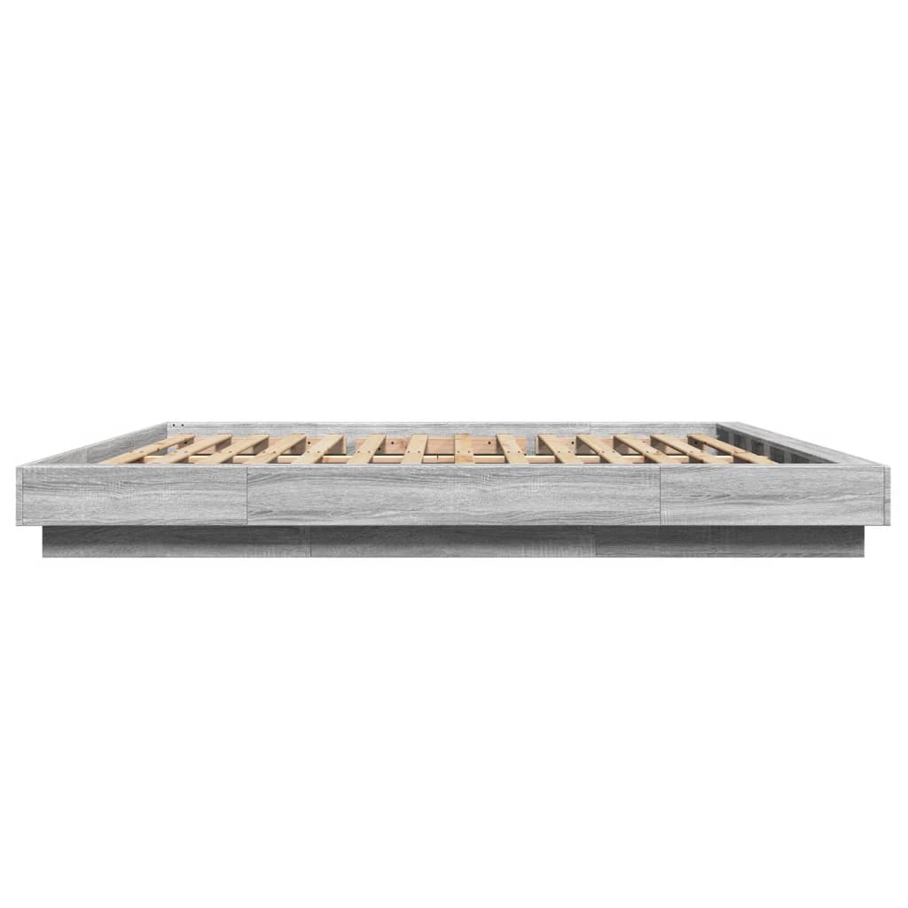 vidaXL Πλαίσιο Κρεβατιού Γκρι Sonoma 180x200 εκ. Επεξεργασμένο Ξύλο