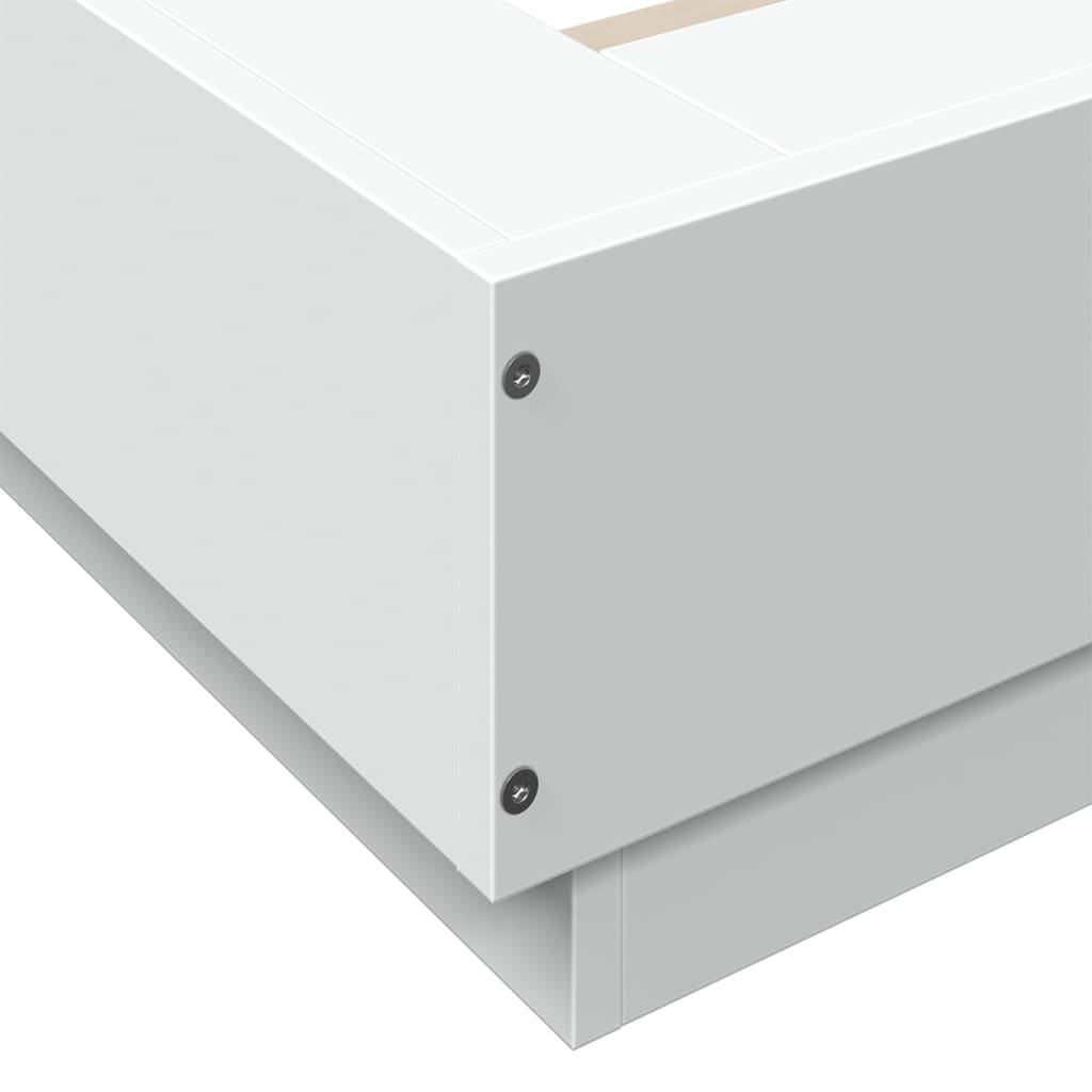 vidaXL Πλαίσιο Κρεβατιού Λευκό 160 x 200 εκ. από Επεξεργασμένο Ξύλο