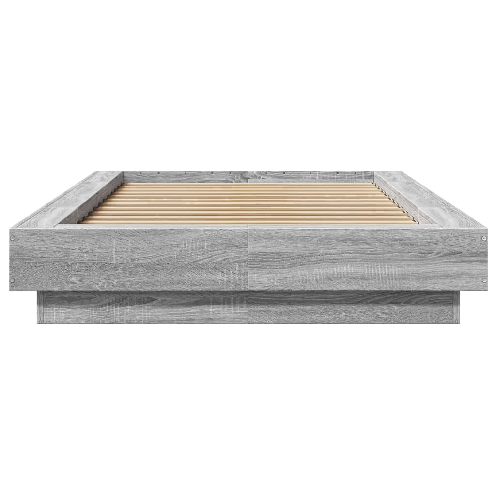 vidaXL Πλαίσιο Κρεβατιού Γκρι Sonoma 90 x 190 εκ. Επεξεργασμένο Ξύλο