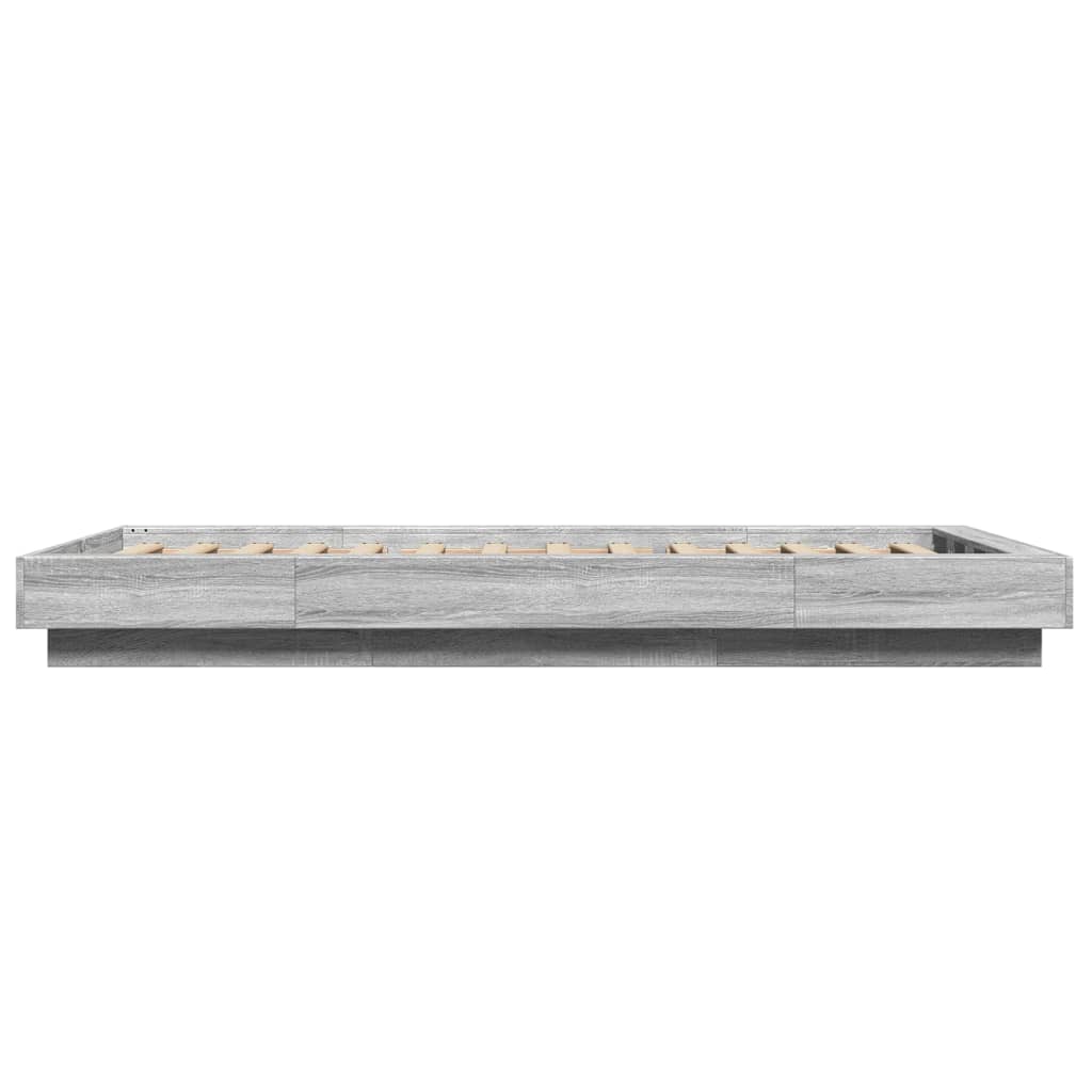 vidaXL Πλαίσιο Κρεβατιού Γκρι Sonoma 90 x 190 εκ. Επεξεργασμένο Ξύλο