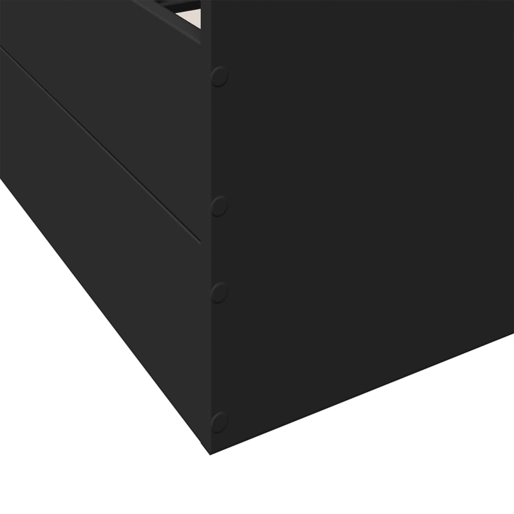 vidaXL Πλαίσιο Κρεβατιού με Συρτάρια Μαύρο 160x200 εκ Επεξεργ. Ξύλο
