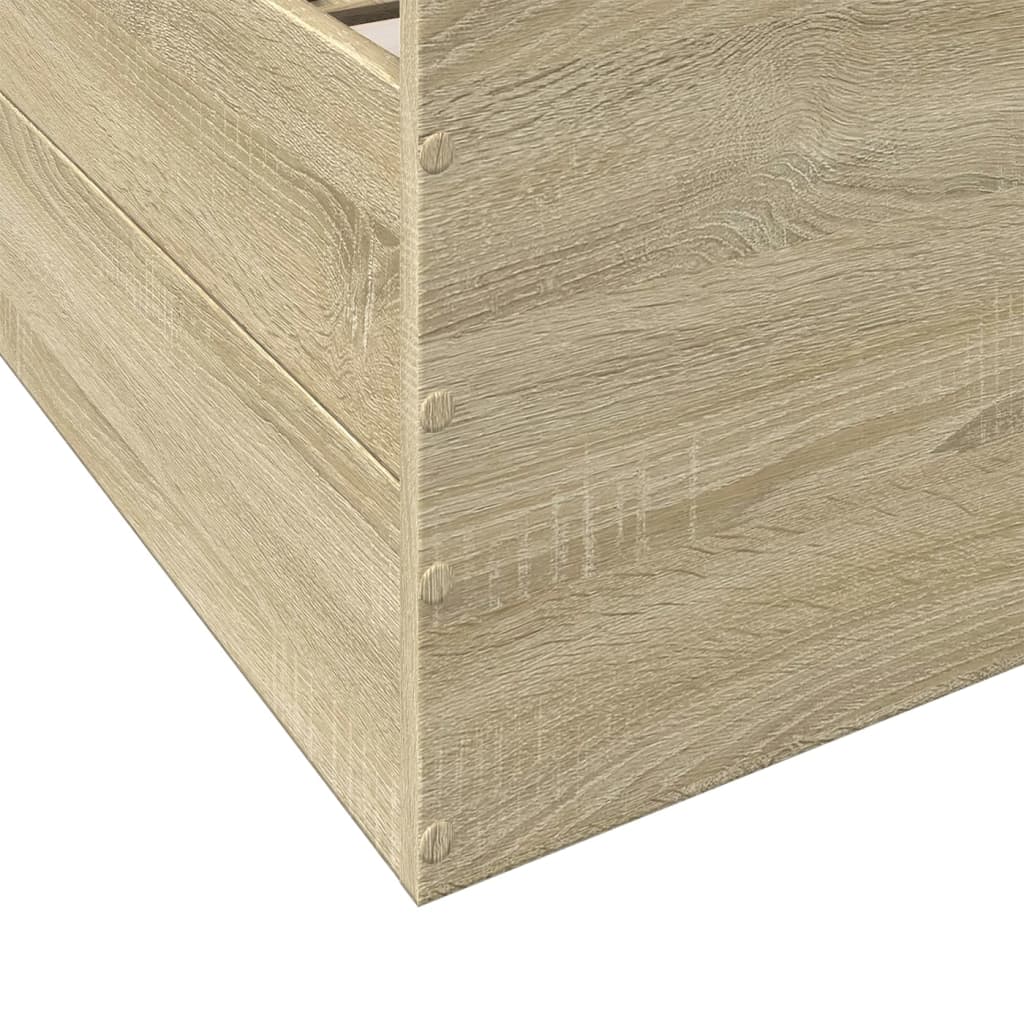 vidaXL Πλαίσιο Κρεβατιού με συρτάρια Sonoma Δρυς 90x200εκ. Επεξ. Ξύλο