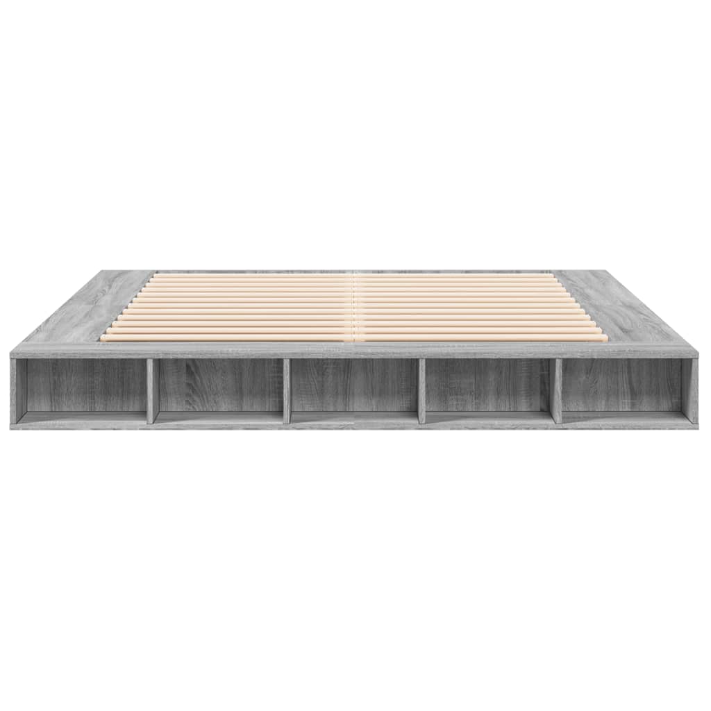 vidaXL Πλαίσιο Κρεβατιού Γκρι Sonoma 180x200 εκ. Επεξεργασμένο Ξύλο