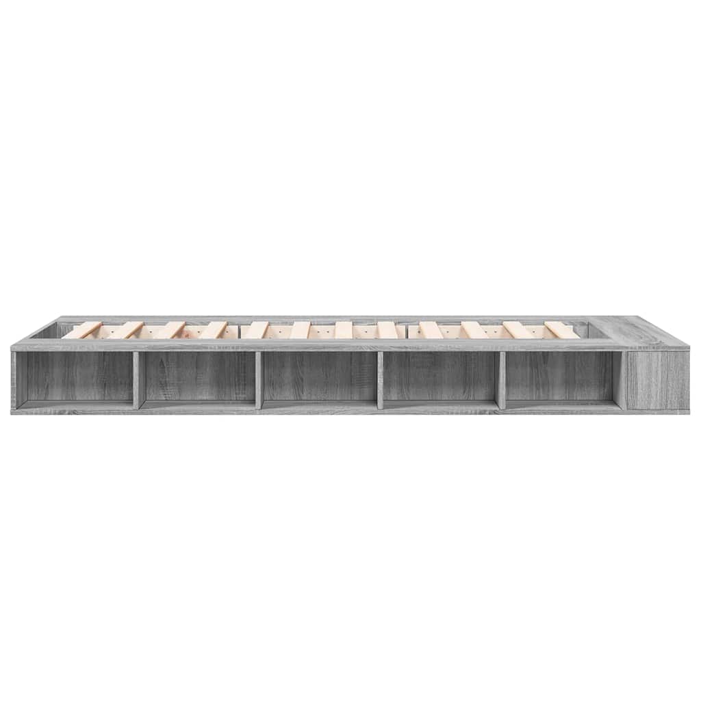 vidaXL Πλαίσιο Κρεβατιού Γκρι Sonoma 90x200 εκ. Επεξεργασμένο Ξύλο