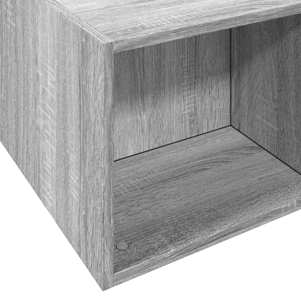 vidaXL Πλαίσιο Κρεβατιού Γκρι Sonoma 200x200 εκ. Επεξεργασμένο Ξύλο