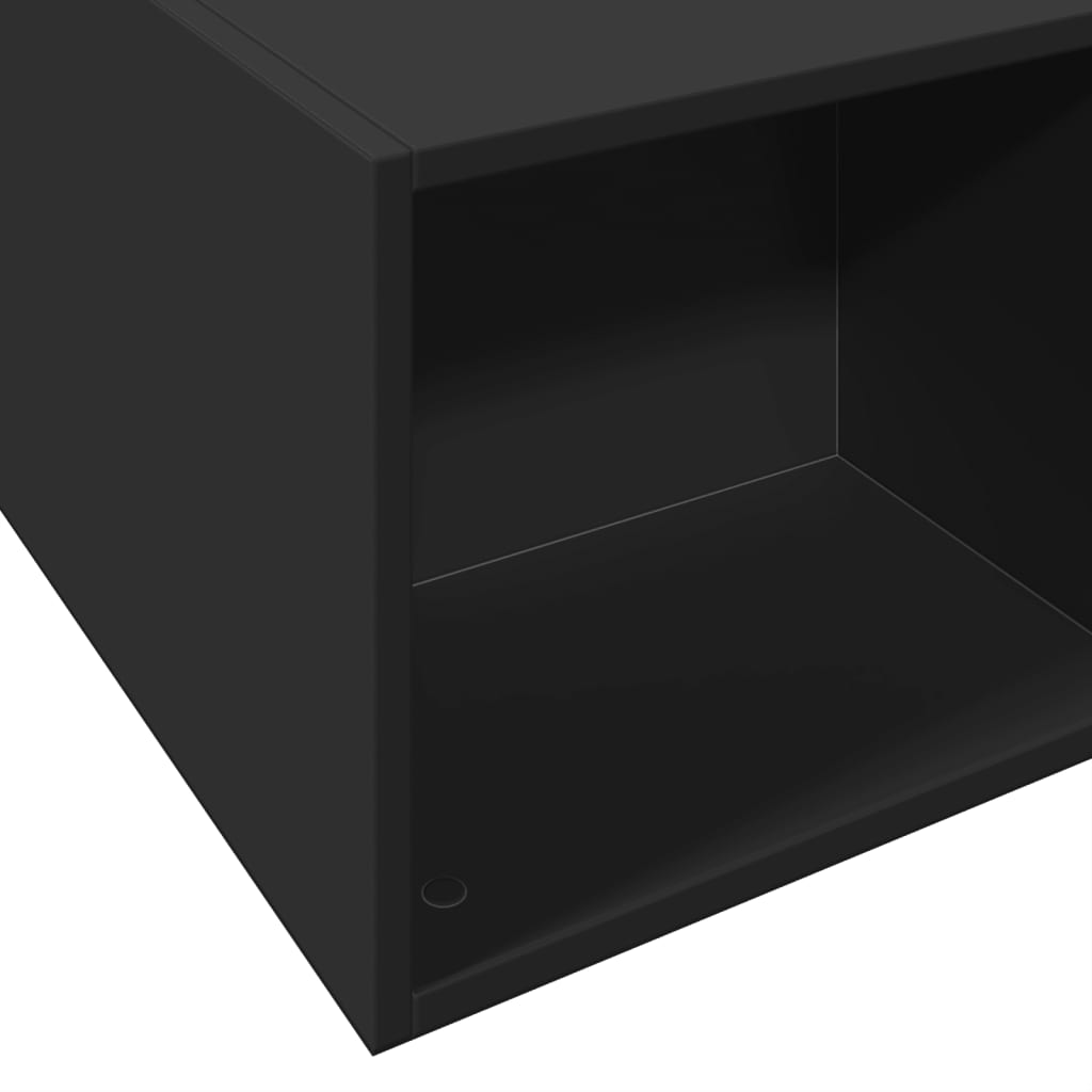 vidaXL Πλαίσιο Κρεβατιού Μαύρο 160x200 εκ. Επεξεργασμένο Ξύλο