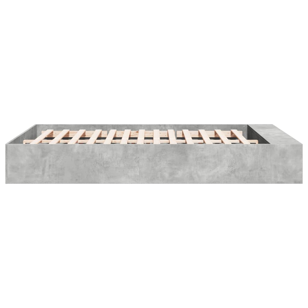 vidaXL Πλαίσιο Κρεβατιού Γκρι Sonoma 150x200 εκ. Επεξεργασμένο Ξύλο