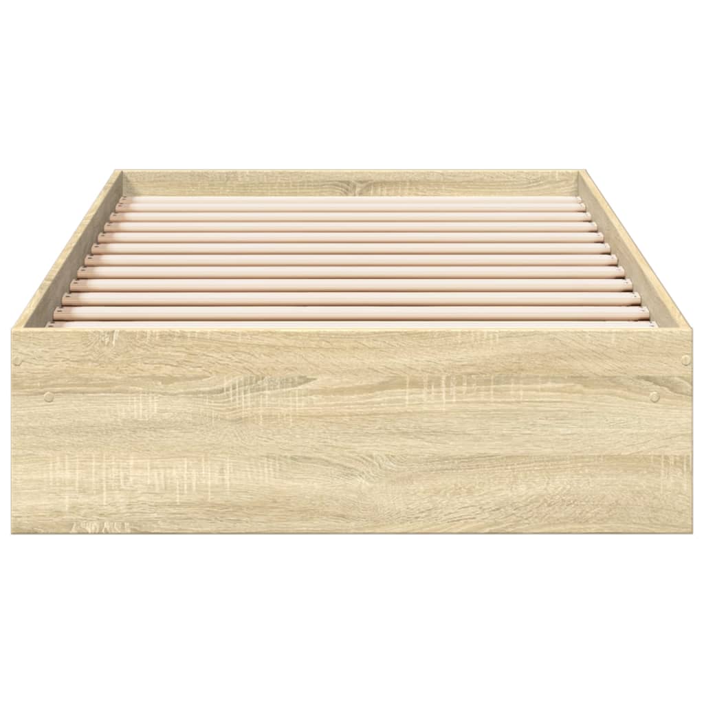 vidaXL Πλαίσιο Κρεβατιού με Συρτάρια Sonoma Δρυς 90x190εκ. Επεξ. Ξύλο