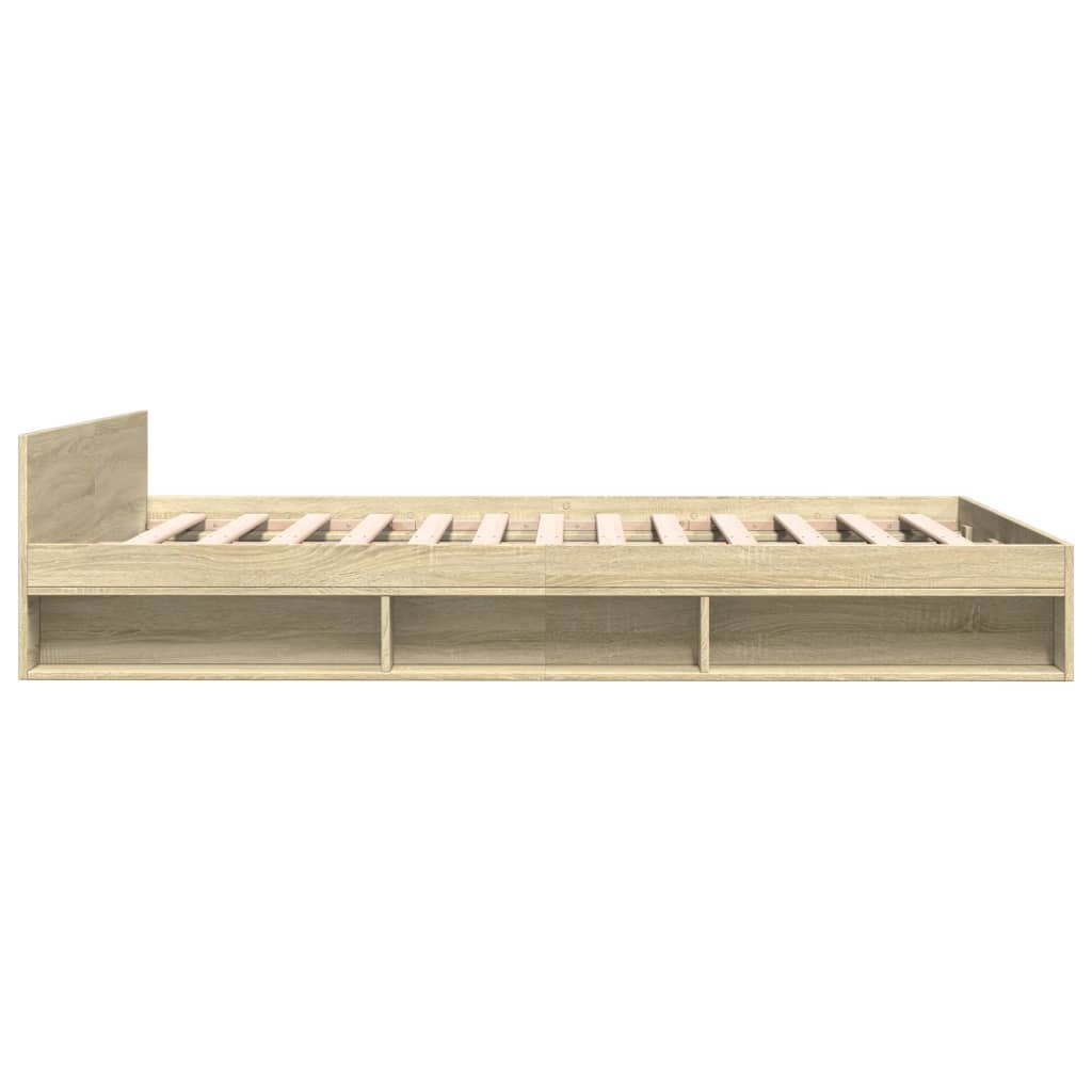 vidaXL Πλαίσιο Κρεβατιού με συρτάρια Sonoma Δρυς 120x200εκ. Επεξ. Ξύλο