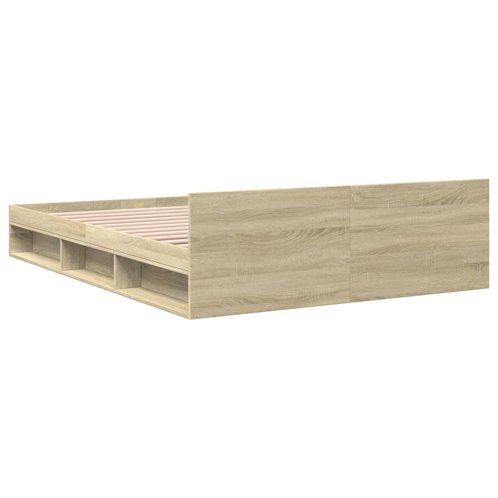 vidaXL Πλαίσιο Κρεβατιού με συρτάρια Sonoma Δρυς 120x200εκ. Επεξ. Ξύλο