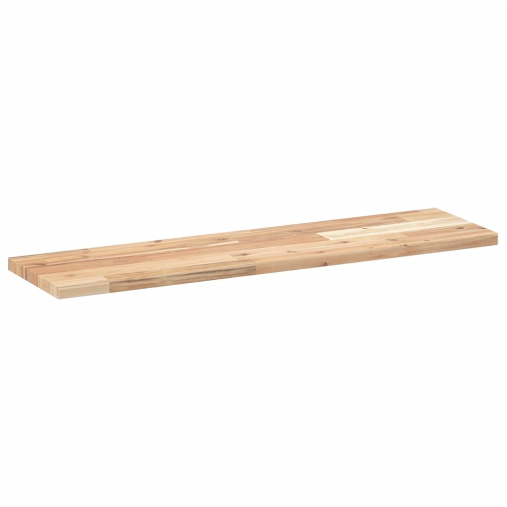 vidaXL Ράφι Πλωτό 100x20x2 εκ. από Μασίφ Ξύλο Ακακίας χωρίς Επεξεργασία