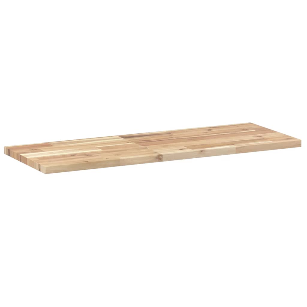 vidaXL Ράφι Πλωτό 100x30x2 εκ. από Μασίφ Ξύλο Ακακίας χωρίς Επεξεργασία