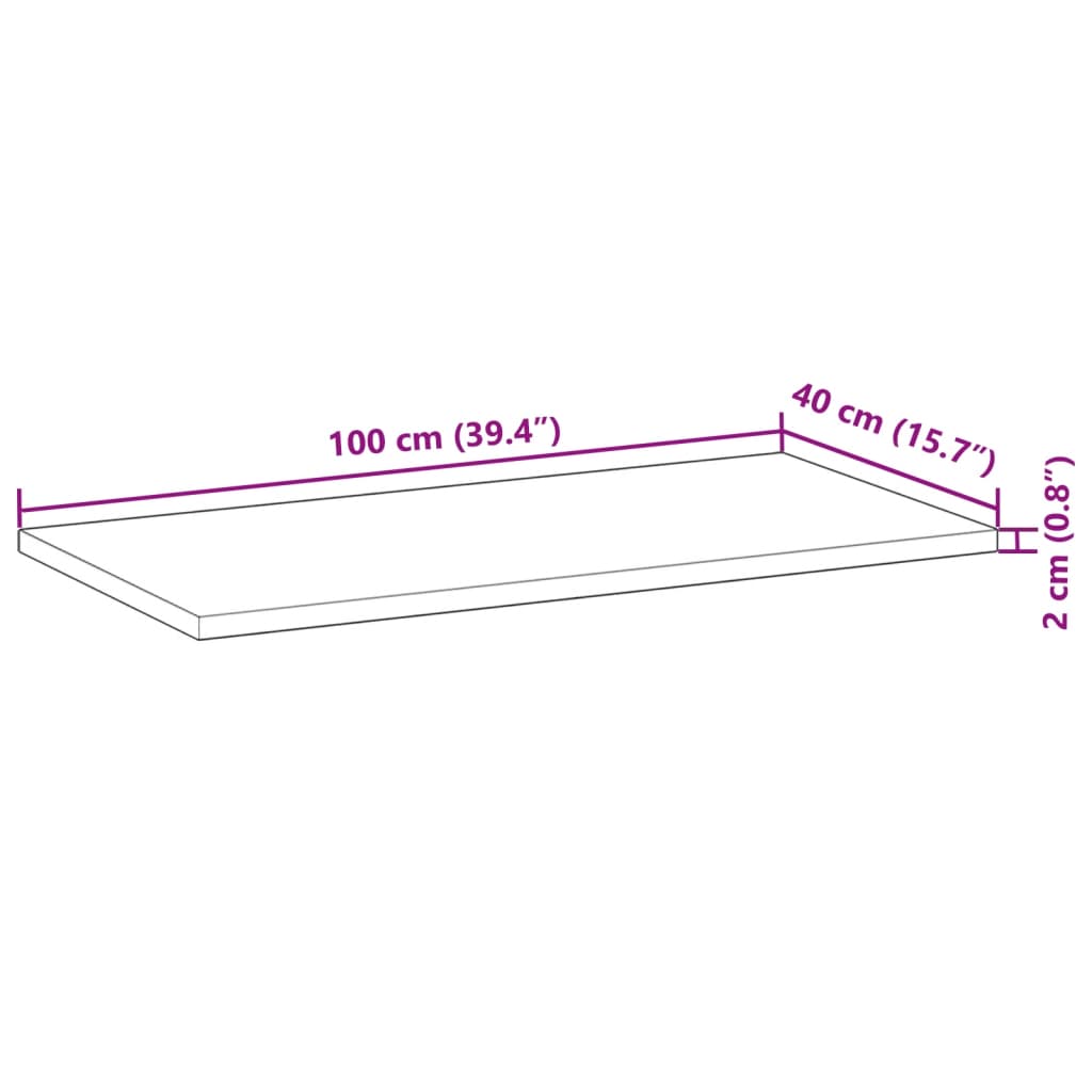 vidaXL Ράφια Πλωτά 4 τεμ. 100x40x2 εκ. από Μασίφ Ξύλο Ακακίας