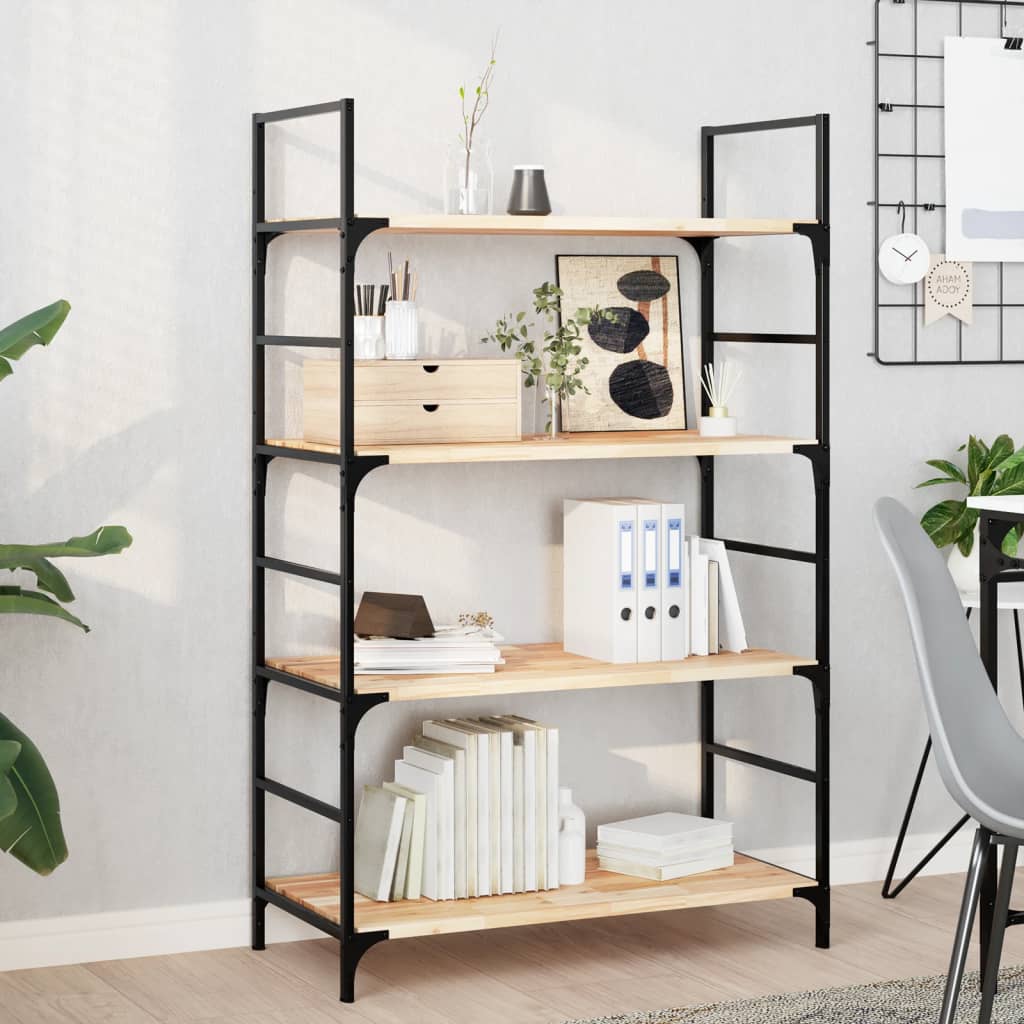 vidaXL Ράφια Πλωτά 4 τεμ. 100x40x2 εκ. από Μασίφ Ξύλο Ακακίας