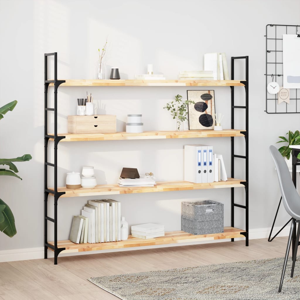 vidaXL Ράφι Κρεμαστό 140x20x4 εκ. Ακατέργαστο Μασίφ Ξύλο Ακακίας
