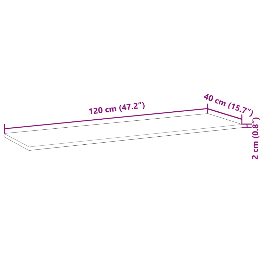 vidaXL Ράφια Πλωτά 3 τεμ. 120x40x2 εκ. από Μασίφ Ξύλο Ακακίας με Φινίρισμα Λαδιού