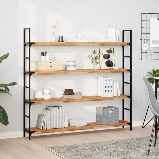 vidaXL Ράφια Πλωτά 4 τεμ. 140x20x4 εκ. από Μασίφ Ξύλο Ακακίας με Φινίρισμα Λαδιού