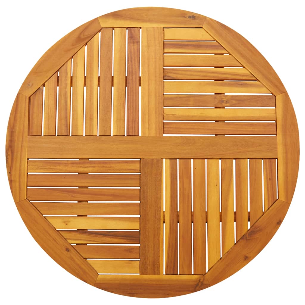 vidaXL Επιφάνεια Τραπεζιού Στρογγυλή Ø90x2,2 εκ. Μασίφ Ξύλο Ακακίας