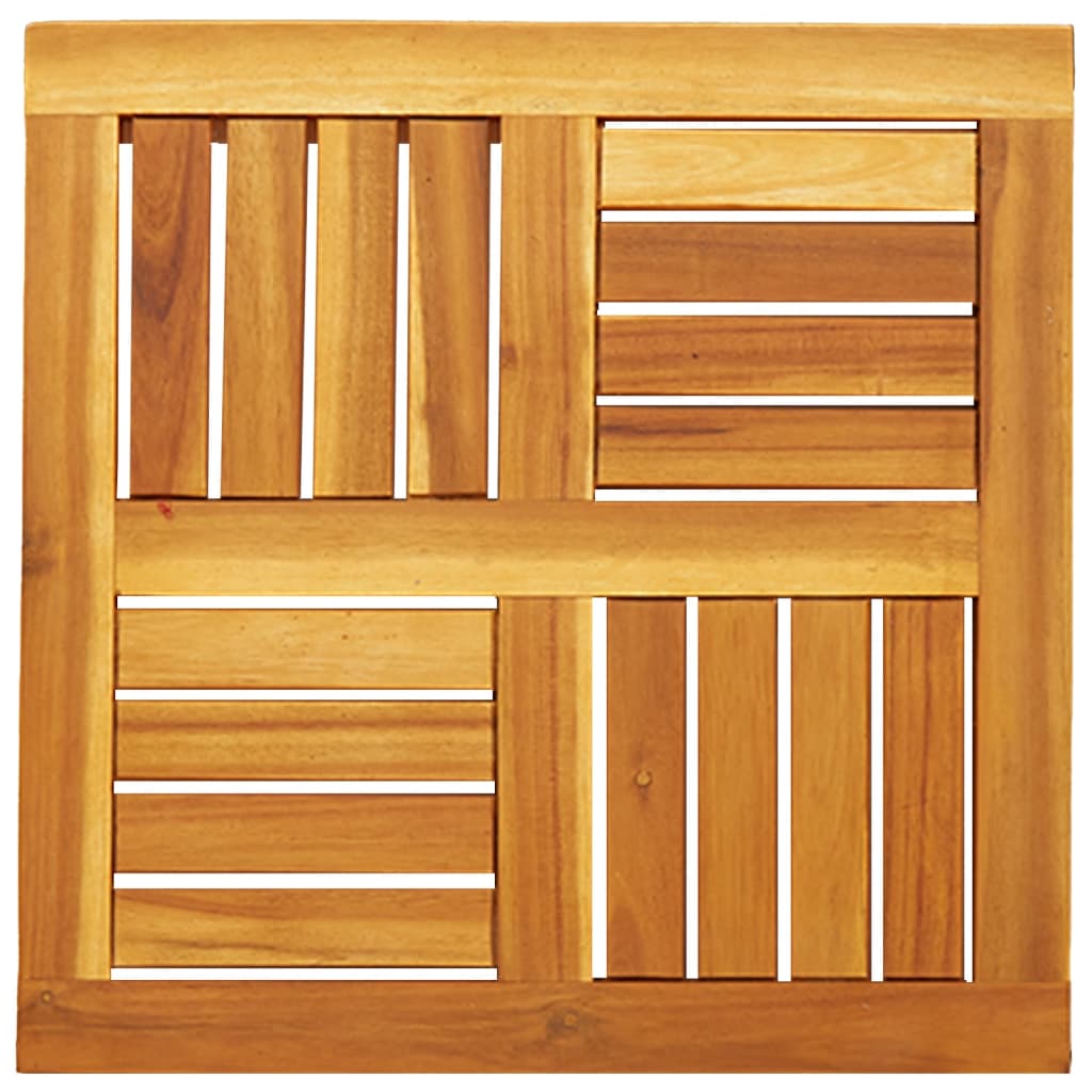 vidaXL Επιφάνεια Τραπεζιού Τετράγωνη 50x50x2 εκ. Μασίφ Ξύλο Ακακίας