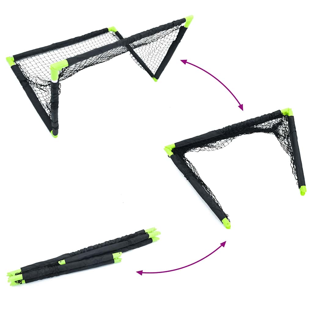 vidaXL Τέρμα Παιδικό Πτυσσόμενο Μαύρο 90 x 64 x 64 εκ.