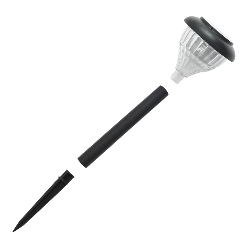 vidaXL Ηλιακά Φωτιστικά Διαδρόμου Εξ Χώρου Στήριγμα 4 τεμ. Θερμό Λευκό