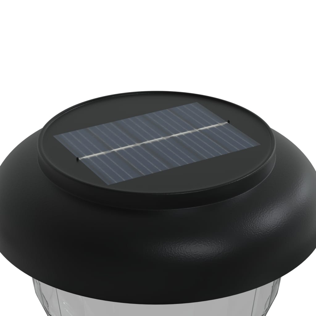 vidaXL Ηλιακά Φωτιστικά Διαδρόμου Εξ Χώρου Στήριγμα 4 τεμ. Θερμό Λευκό