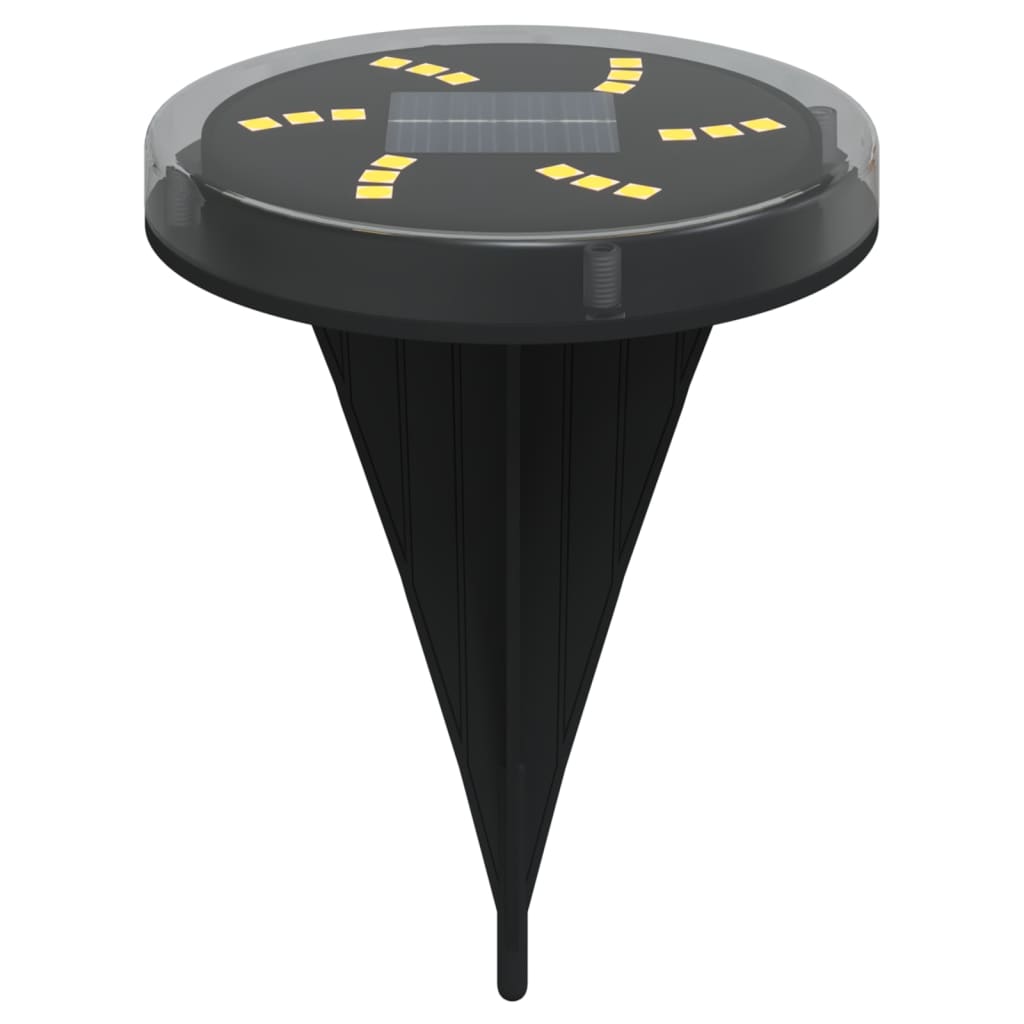 vidaXL Ηλιακά Φωτιστικά Δαπέδου με Στήριγμα Εδάφους 4 τεμ. Θερμό Λευκό