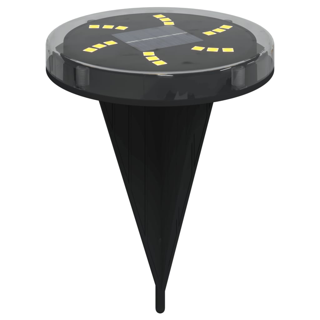 vidaXL Ηλιακά Φωτιστικά Δαπέδου με Στήριγμα Εδάφους 12τεμ. Θερμό Λευκό