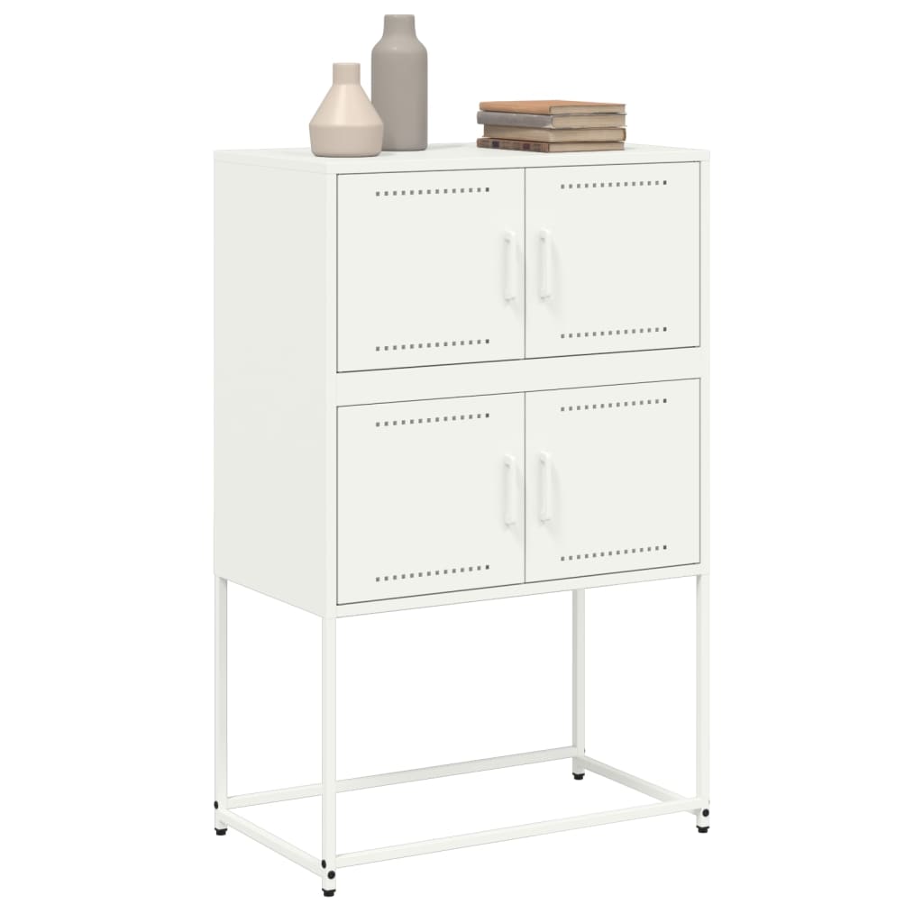 vidaXL Ντουλάπι Λευκό 68,5x38,5x107 εκ. από Ατσάλι