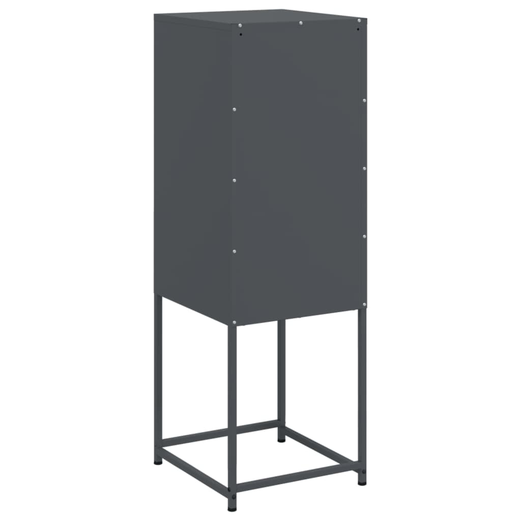 vidaXL Ντουλάπι Ανθρακί 36x39x107 εκ. από Ατσάλι