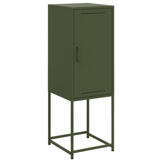vidaXL Ντουλάπι Πράσινο Λαδί 36x39x107 εκ. από Ατσάλι