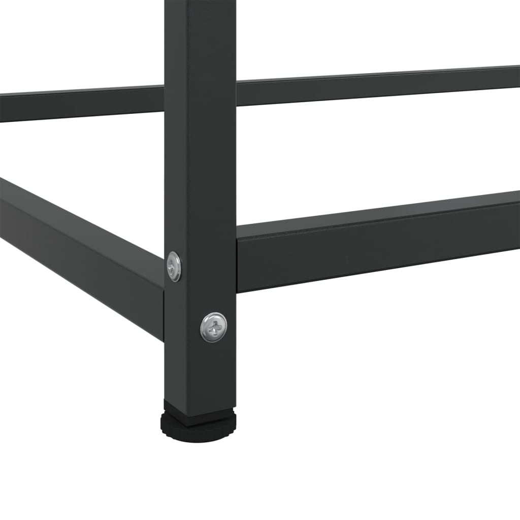 vidaXL Μπουφές Μαύρος 100,5x39x107 εκ. Ατσάλινος