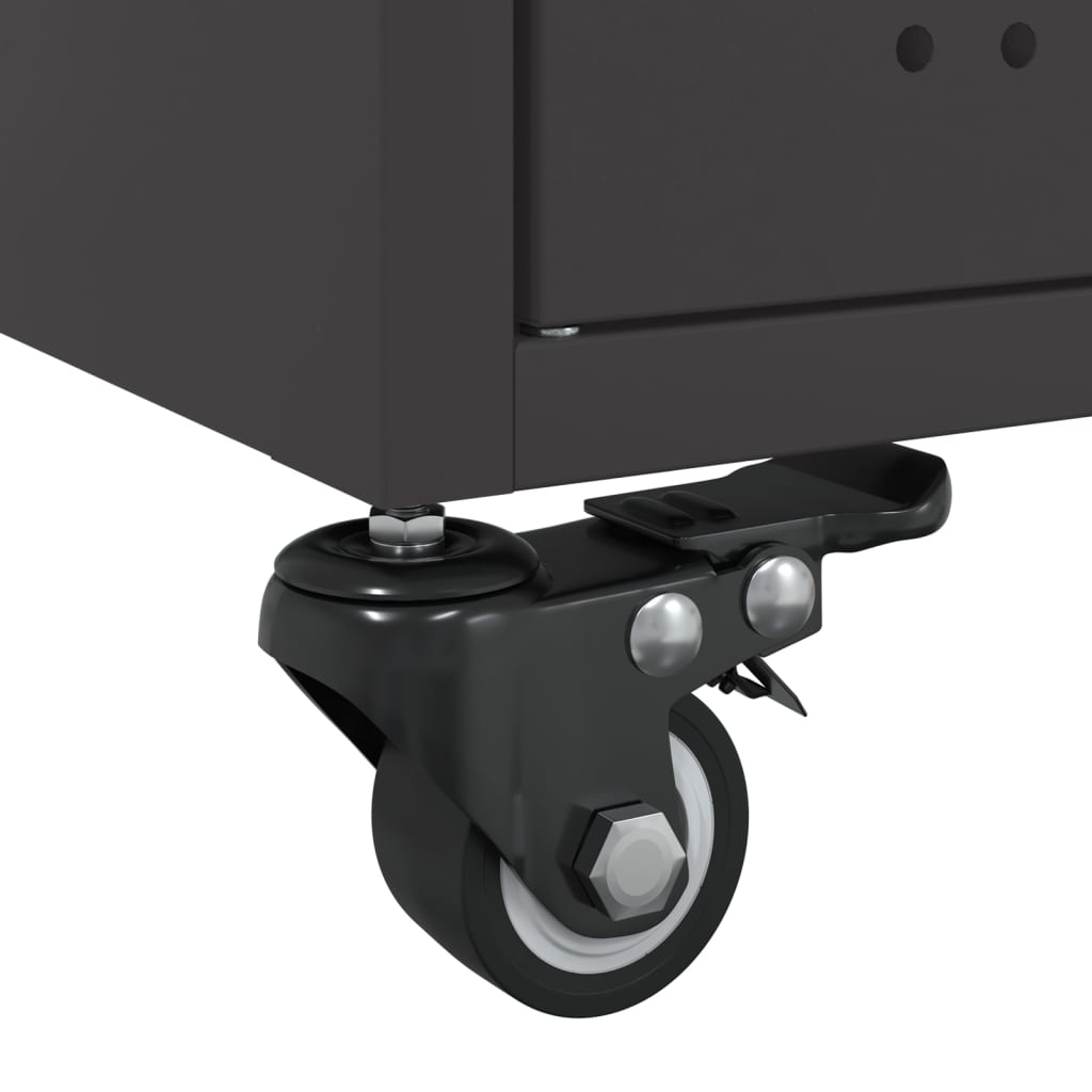 vidaXL Τραπεζάκι Σαλονιού Μαύρο 68x50x43,5 εκ. από Ατσάλι