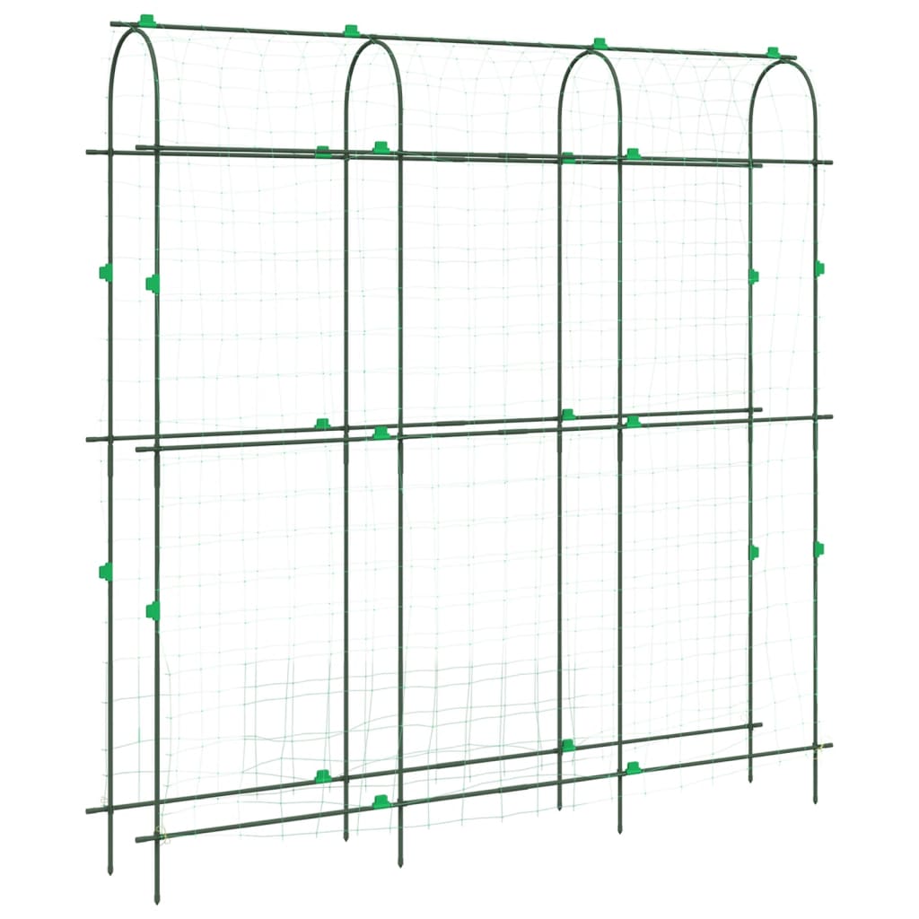 vidaXL Καφασωτό Κήπου Αναρ. Φυτά Πλαίσιο U 181x31x182,5 εκ. Ατσάλι