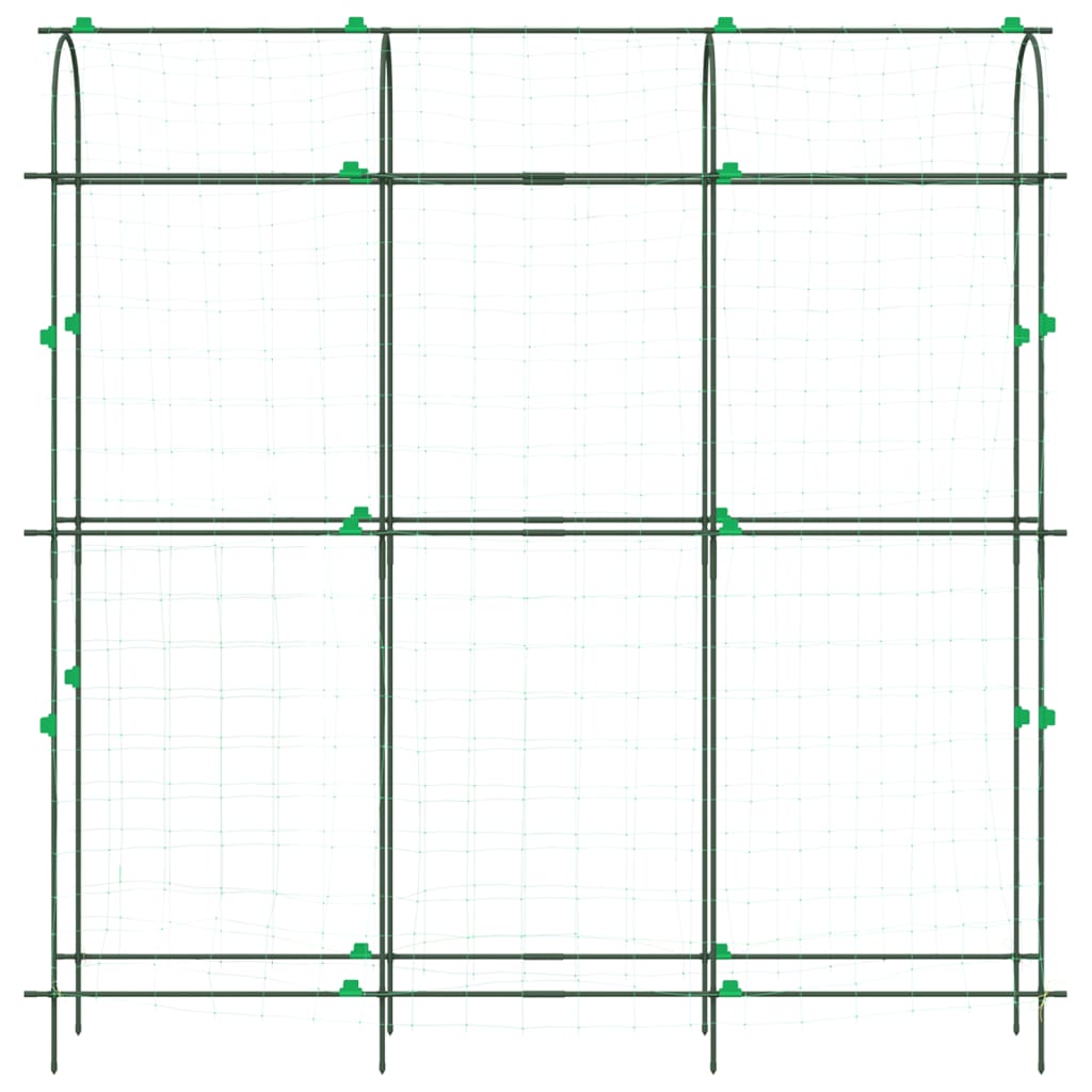 vidaXL Καφασωτό Κήπου Αναρ. Φυτά Πλαίσιο U 181x31x182,5 εκ. Ατσάλι