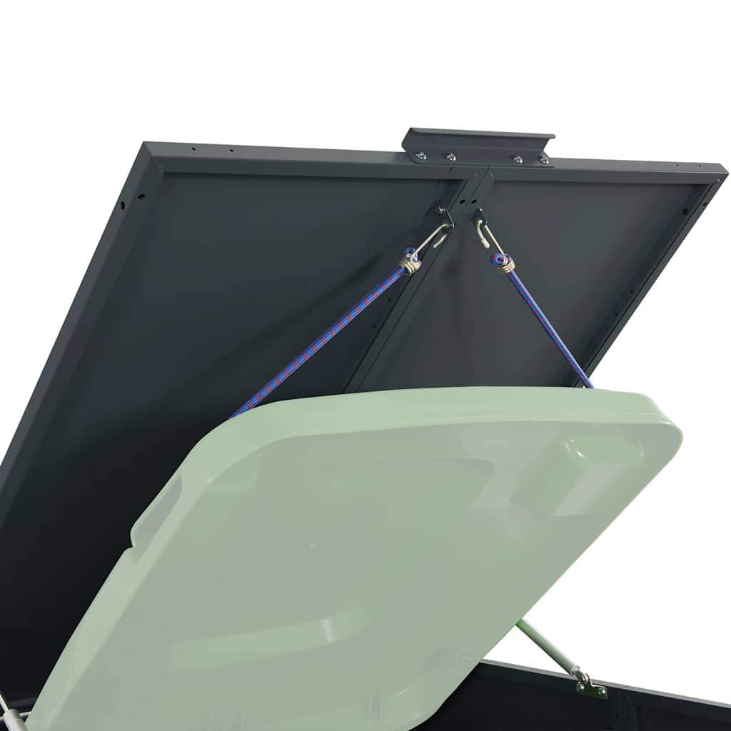 vidaXL Πλαίσιο Κάδου Απορριμμάτων 1 Κάδος Ανθρακί 69x79x117 εκ. Ατσάλι