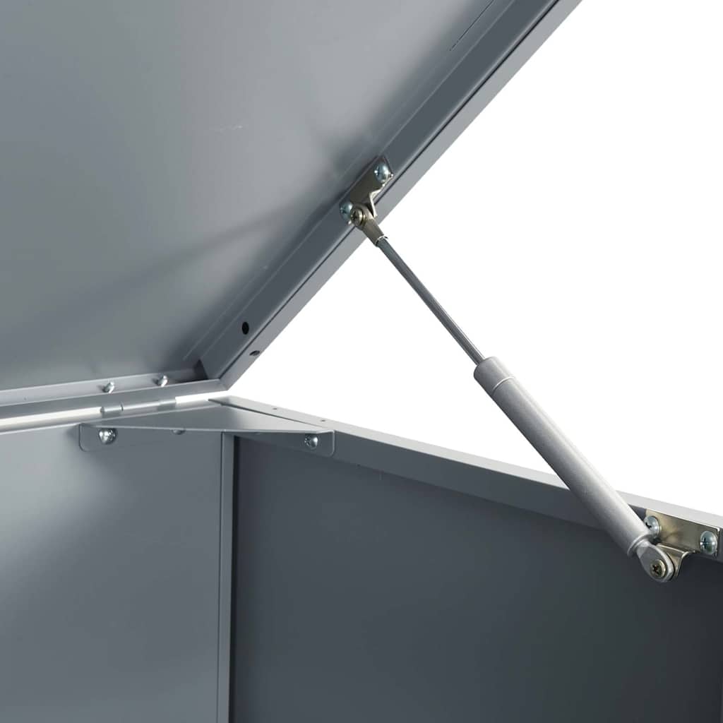 vidaXL Πλαίσιο Κάδου Απορριμμάτων 1 Κάδος Γκρι 69x79x117 εκ. Ατσάλι