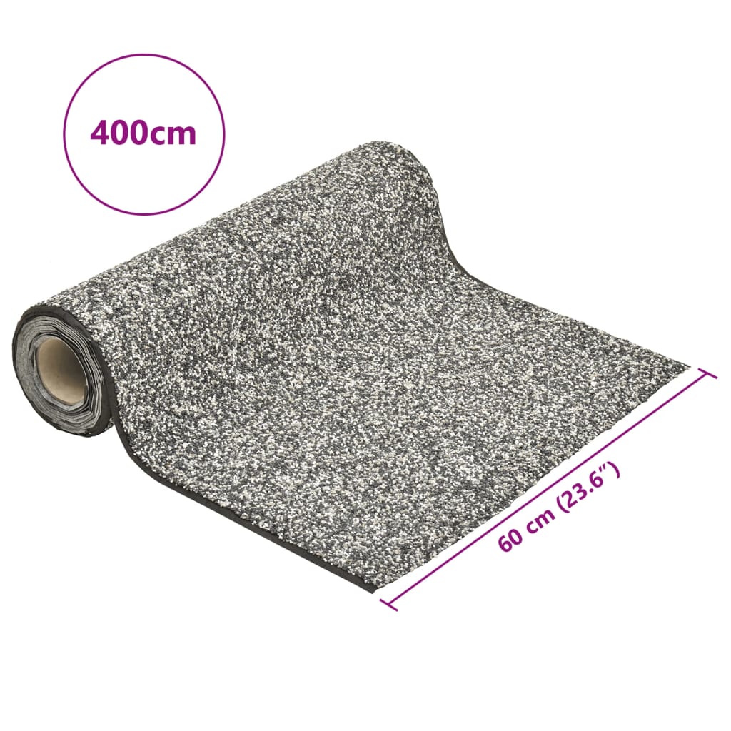 vidaXL Μεμβράνη Λίμνης με Όψη Πέτρας Γκρι 400 x 60 εκ.