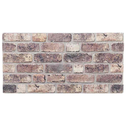 vidaXL Πάνελ Τοίχου 3D 10 τεμ. Σκούρο Καφέ 100 x 50 EPS