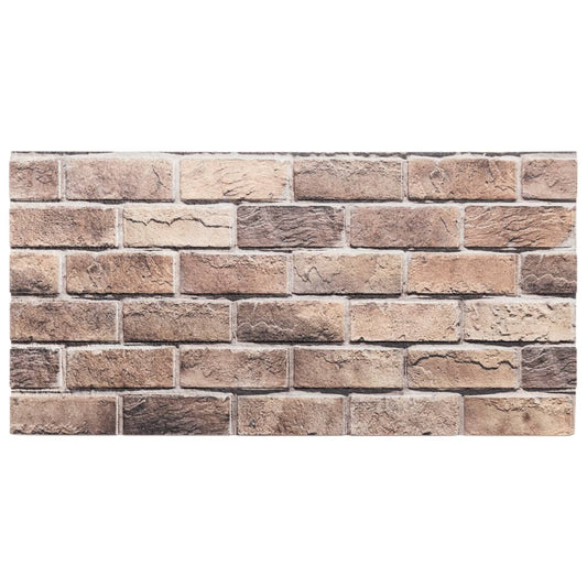 vidaXL Πάνελ Τοίχου 3D 10 τεμ. Καφέ 100 x 50 EPS