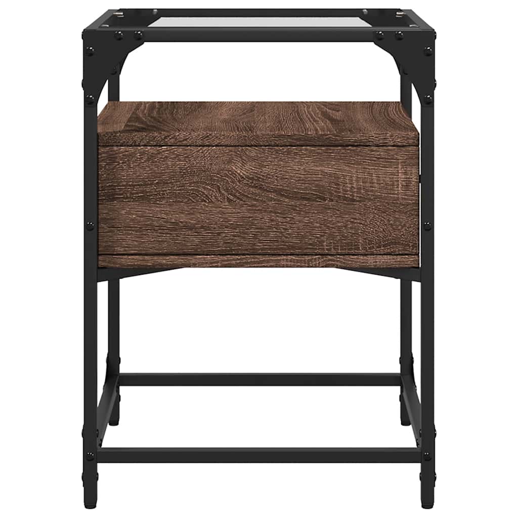 vidaXL Κομοδίνο Καφέ Δρυς 40x40x55 εκ. από Επεξεργασμένο Ξύλο