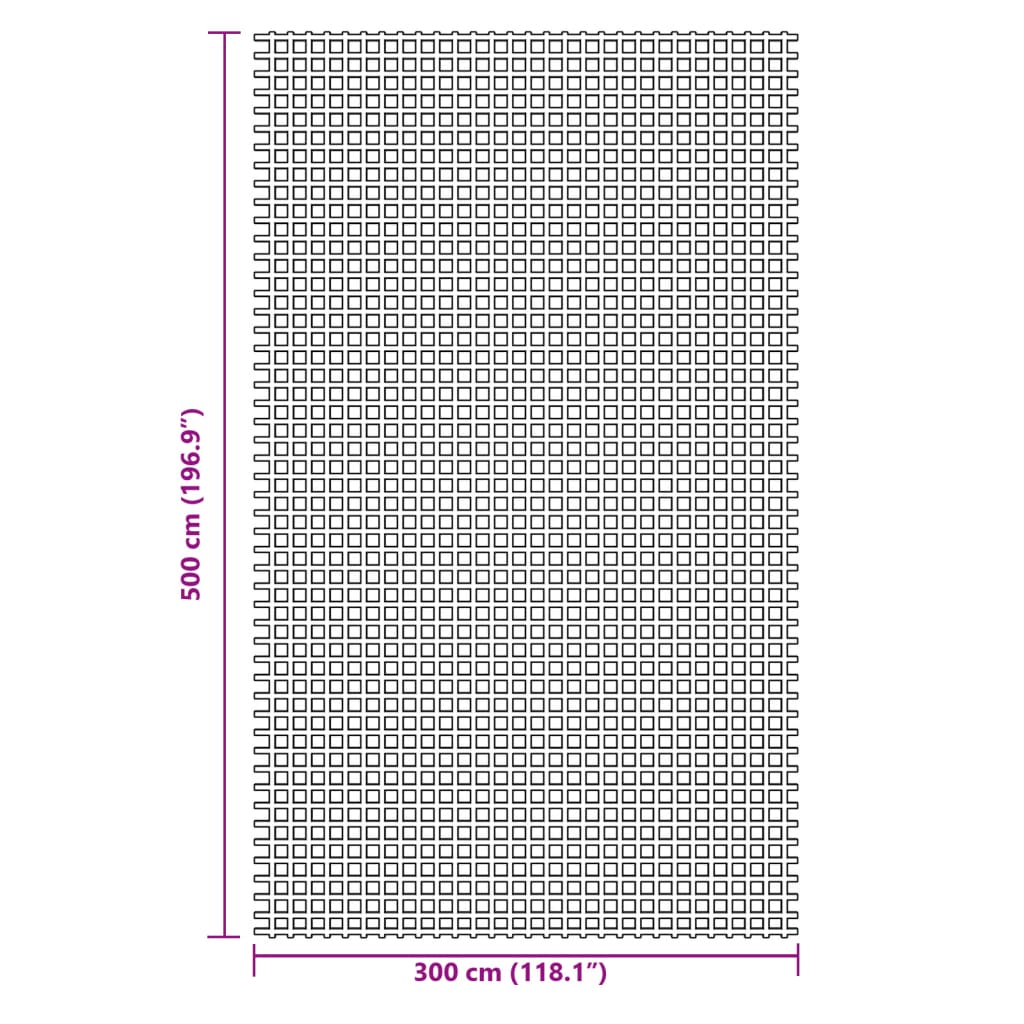 vidaXL Χαλί Σκηνής Ανθρακί 5x3 μ.