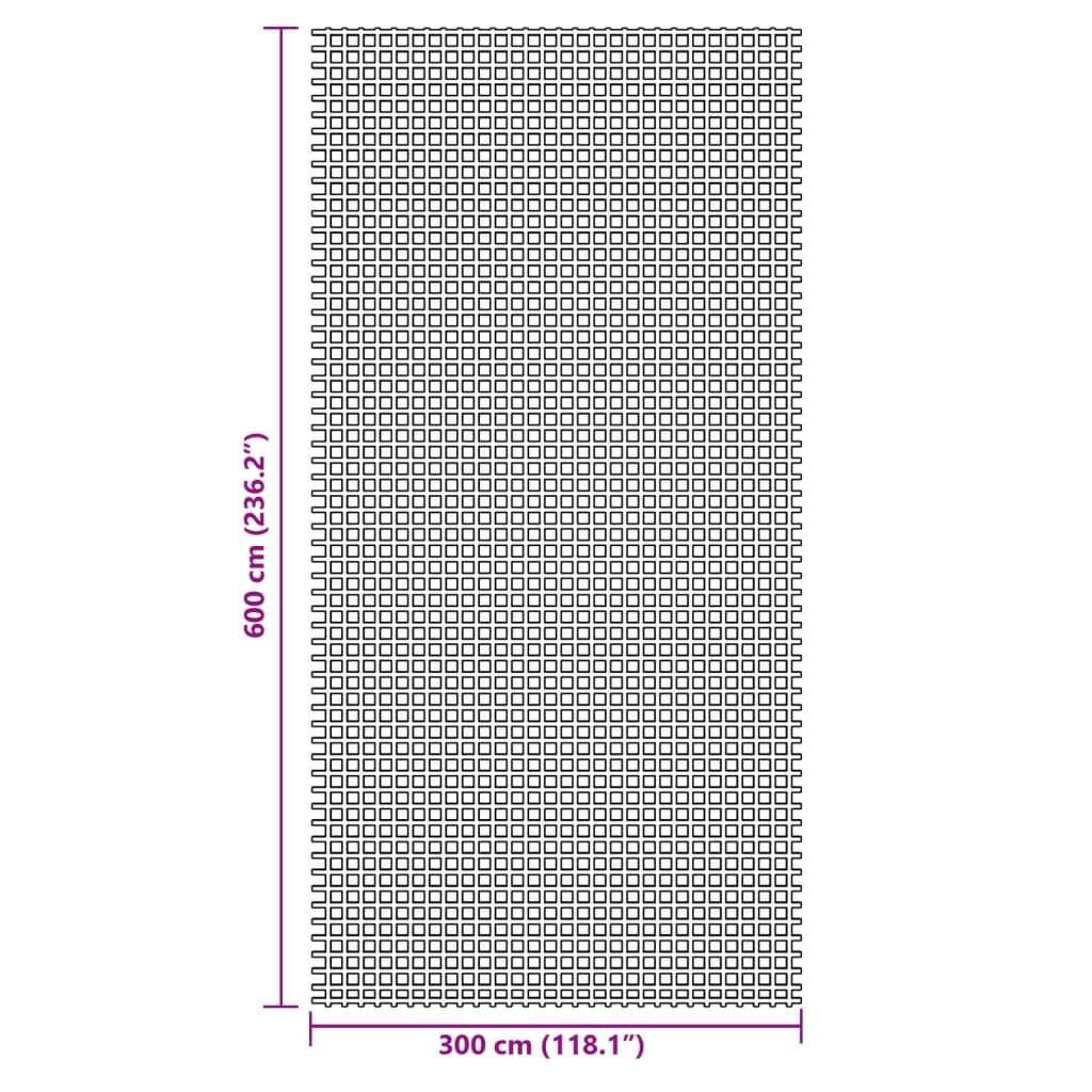 vidaXL Χαλί Σκηνής Ανθρακί 6x3 μ.