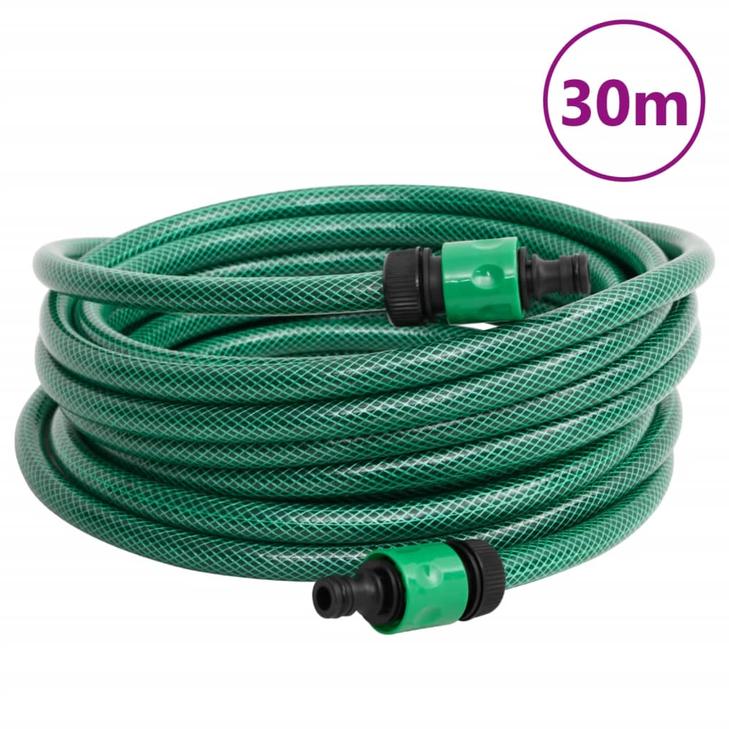 vidaXL Ανέμη Ποτίσματος 30 μ. Πράσινη με Λάστιχο PVC