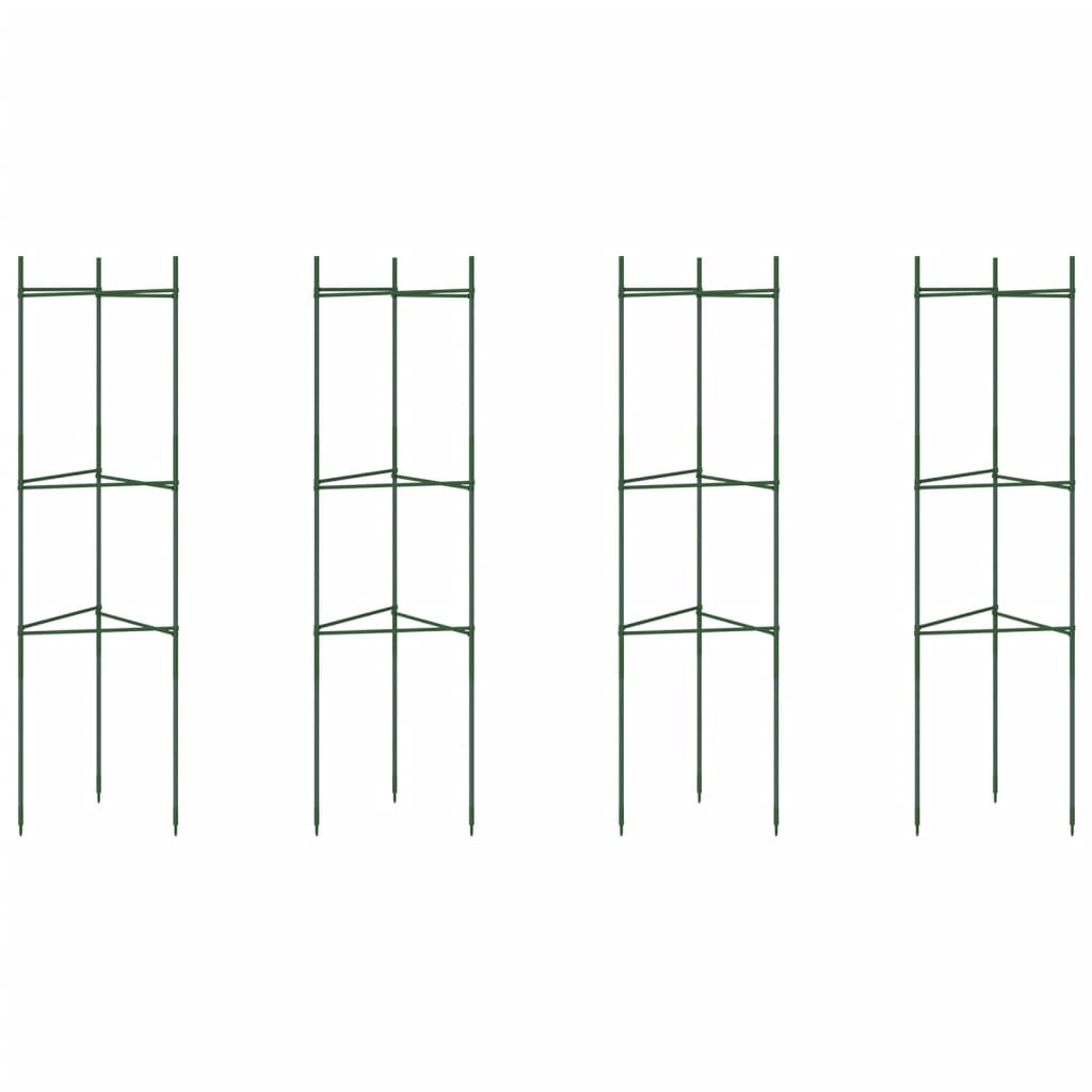 vidaXL Κλουβιά για Ντομάτες 4 τεμ. 116 εκ. Ατσάλι και Πολυπροπυλένιο