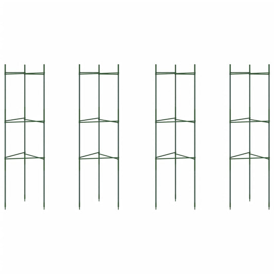 vidaXL Κλουβιά για Ντομάτες 4 τεμ. 116 εκ. Ατσάλι και Πολυπροπυλένιο